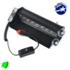 Φώτα Ασφαλείας Security STROBO για Παρμπρίζ Αυτοκινήτου με Βεντούζες Στήριξης 8 LED 10-30V Πράσινο GloboStar 77666