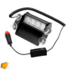 Φώτα Οδικής Βοήθειας STROBO για Παρμπρίζ Αυτοκινήτου με Βεντούζες Στήριξης 4 LED 10-30V Πορτοκαλί GloboStar 88978