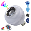 Λάμπα LED E27 12W 230V 1080lm 260° Bluetooth με Ηχείο και Ασύρματο Χειριστήριο RGBW GloboStar 06631