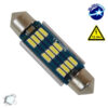 Σωληνωτός LED 42mm Can Bus με 12 SMD 4014 Samsung Chip 12 Volt Ψυχρό Λευκό GloboStar 40178