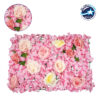 GloboStar® 78307 Συνθετικό Πάνελ Φυλλωσιάς – Κάθετος Κήπος Τριαντάφυλλο – Ορτανσία Μ60 x Υ40 x Π7cm