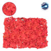 GloboStar® 78316 Συνθετικό Πάνελ Φυλλωσιάς – Κάθετος Κήπος Ορτανσία Κόκκινο Μ60 x Υ40 x Π5cm