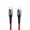 GloboStar® 87001 JOYROOM Originals S-1224K1 Καλώδιο Φόρτισης Fast Charging Braid iPhone 1.2M 20W από Type-C / USB-C σε 8 Pin Lightning με Πλεκτό Κόκκινο