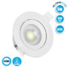 Φωτιστικό LED Spot Οροφής Mini Downlight 5W 230v 550lm 50° με Κινούμενη Βάση Φ9 Ψυχρό Λευκό 6000k GloboStar 01882