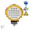 Προβολέας LED Εργασίας Κίτρινος Στρογγυλός 63W 10-30V 8820lm 30° Αδιάβροχος IP65 Ψυχρό Λευκό 6000k GloboStar 05189