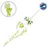 GloboStar® 78007 Τεχνητό Κρεμαστό Φυτό Διακοσμητικών Λουλουδιών με Λαχανί Βιστέρια M22 x Υ110 x Π2cm