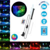 GloboStar® 79674 Φωτιστικό Ενυδρείου & Οξυγονωτής / Μηχανισμός Φυσαλίδων 23cm LED 6W 180° AC 230V Αδιάβροχο IP68 με Ασύρματο Χειριστήριο IR Πολύχρωμο RGB Dimmable