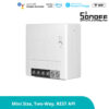 GloboStar® 80002 SONOFF MINIR2 – Wi-Fi Smart Switch Two Way Dual Relay (Upgraded) – 2 Output Channel