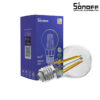 GloboStar® 80027 SONOFF B02-F-A60-R2 – Wi-Fi Smart LED Filament Bulb E27 A60 7W 806lm AC 220-240V CCT Change from 2200K to 6500K Dimmable