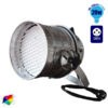 Επαγγελματική Κεφαλή PAR 177 LED 20W 230V 60° DMX512 Ασημί Χρώμα RGB GloboStar 51118