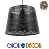 GloboStar® ACCADEMIA 01556 Μοντέρνο Industrial Κρεμαστό Φωτιστικό Οροφής Μονόφωτο Μεταλλικό Μαύρο Καμπάνα Φ35 x Υ25cm