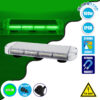 GloboStar® 85181 PRO Series Φάρος Σήμανσης Οχήματος Security – Ασφαλείας για Αυτοκίνητα & Φορτηγά 6 Προγραμμάτων Φωτισμού STROBE LED COB 100W DC 10-30V Αδιάβροχος IP66 Πράσινο