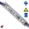 20 Τεμάχια x LED Module 3 SMD 5050 0.8W 12V 50lm IP65 Αδιάβροχο RGB GloboStar 65005