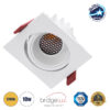 GloboStar® LEO-SQ 60291 Χωνευτό LED Spot Downlight TrimLess Μ8.5xΠ8.5cm 10W 1250lm 38° AC 220-240V IP20 Μ8.5 x Π8.5 x Υ6.6cm – Τετράγωνο – Κινούμενο – Λευκό & Anti-Glare HoneyComb – Θερμό Λευκό 2700K – Bridgelux COB – 5 Years Warranty