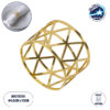 GloboStar® BISTRO 35004 Δαχτυλίδι Πετσέτας Μεταλλικό Χρυσό Φ4.5 x Υ3cm