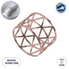 GloboStar® BISTRO 35005 Δαχτυλίδι Πετσέτας Μεταλλικό Χάλκινο Φ4.5 x Υ3cm