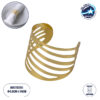 GloboStar® VAISSELLE 35013 Δαχτυλίδι Πετσέτας Μεταλλικό Χρυσό Φ5 x H4cm