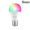 GloboStar® 80072 SONOFF B05-BL-A60 – LED BULB E27 A60 806lm 9W WiFi+Bluetooth RGBW (RED + Green + Blue + Cool White) Dimming Smart Bulb RGBW