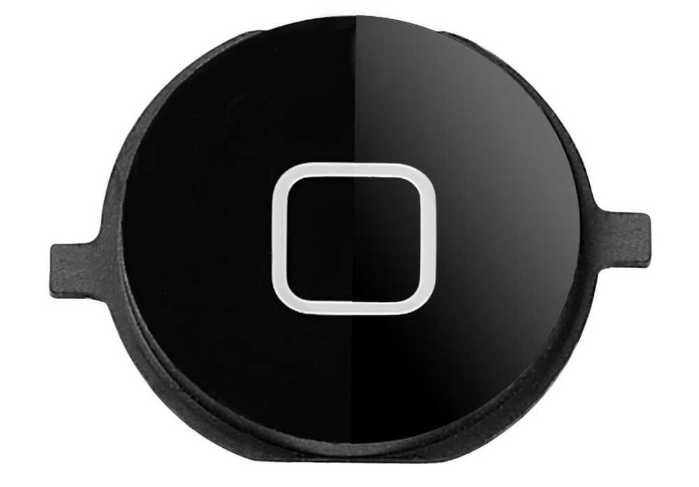 Εξωτερικό Κεντρικό Πλήκτρο Apple iPhone 4S Μαύρο OEM Type A