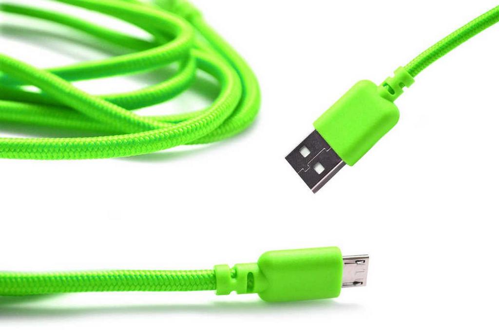 Καλώδιο σύνδεσης Κορδόνι Ancus USB σε Micro USB με Ενισχυμένες Επαφές Πράσινο