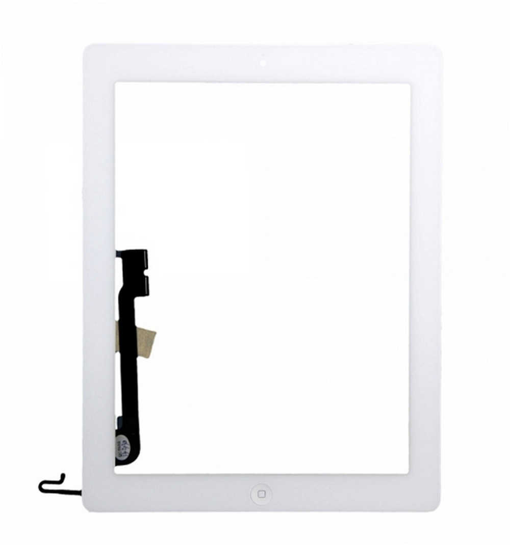 Μηχανισμός Αφής Apple iPad 3/4 με Home Button (iPad 4) και Κόλλα Λευκό OEM Type A+