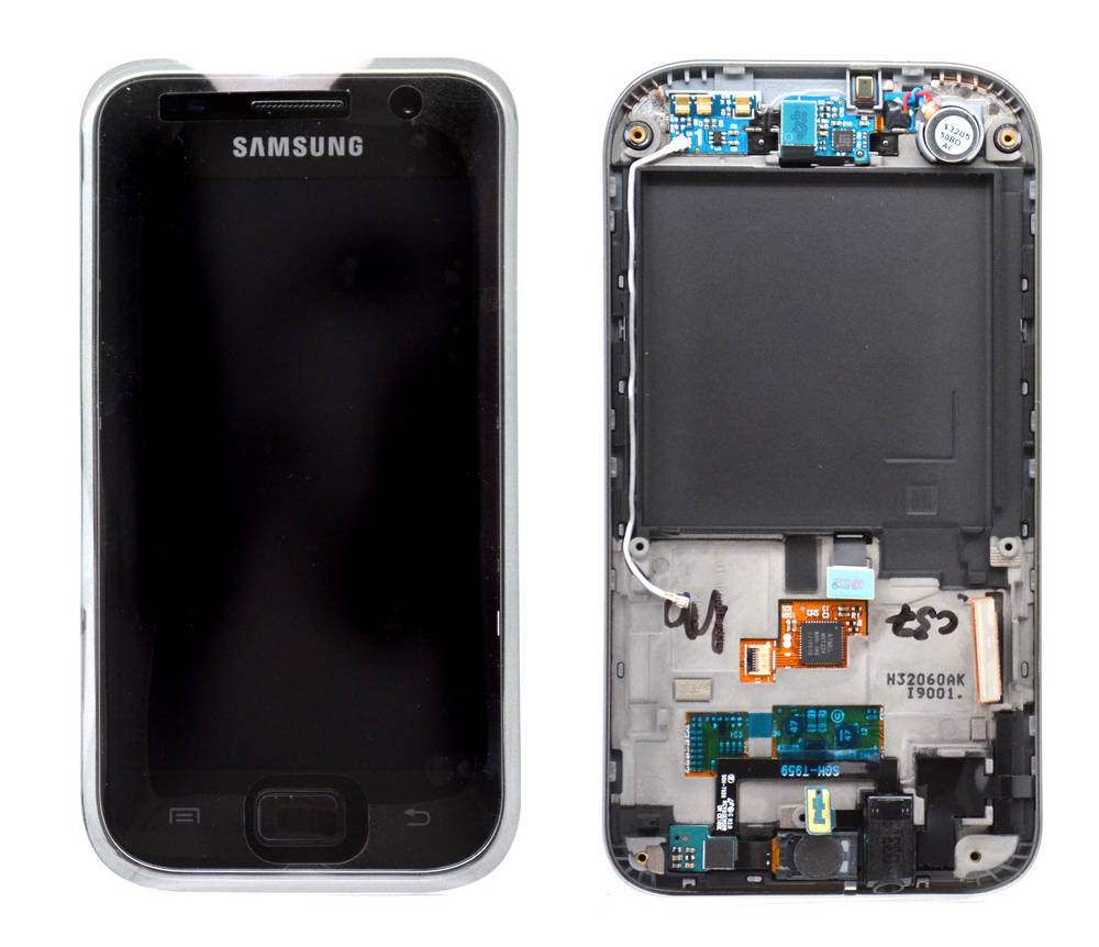 Γνήσια Οθόνη & Μηχανισμός Αφής Samsung i9001 Galaxy S Plus Λευκό GH97-12371B