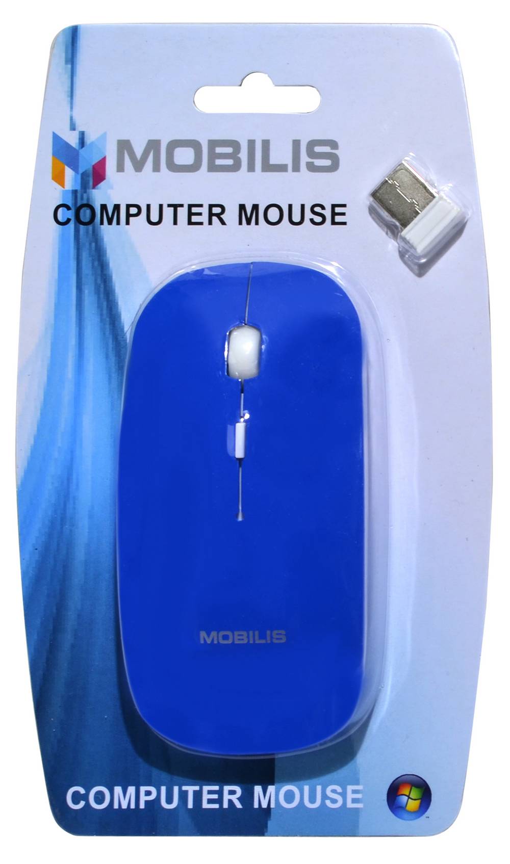 Ασύρματο Ποντίκι Mobilis MM-131 Με 4 Πλήκτρα και 1600 DPI Μπλέ