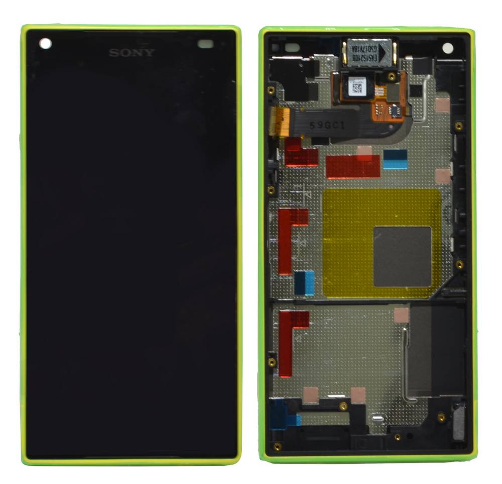 Γνήσια Οθόνη & Μηχανισμός Αφής Sony Xperia Z5 Compact E5803/ E5823 Κίτρινο 1297-3733