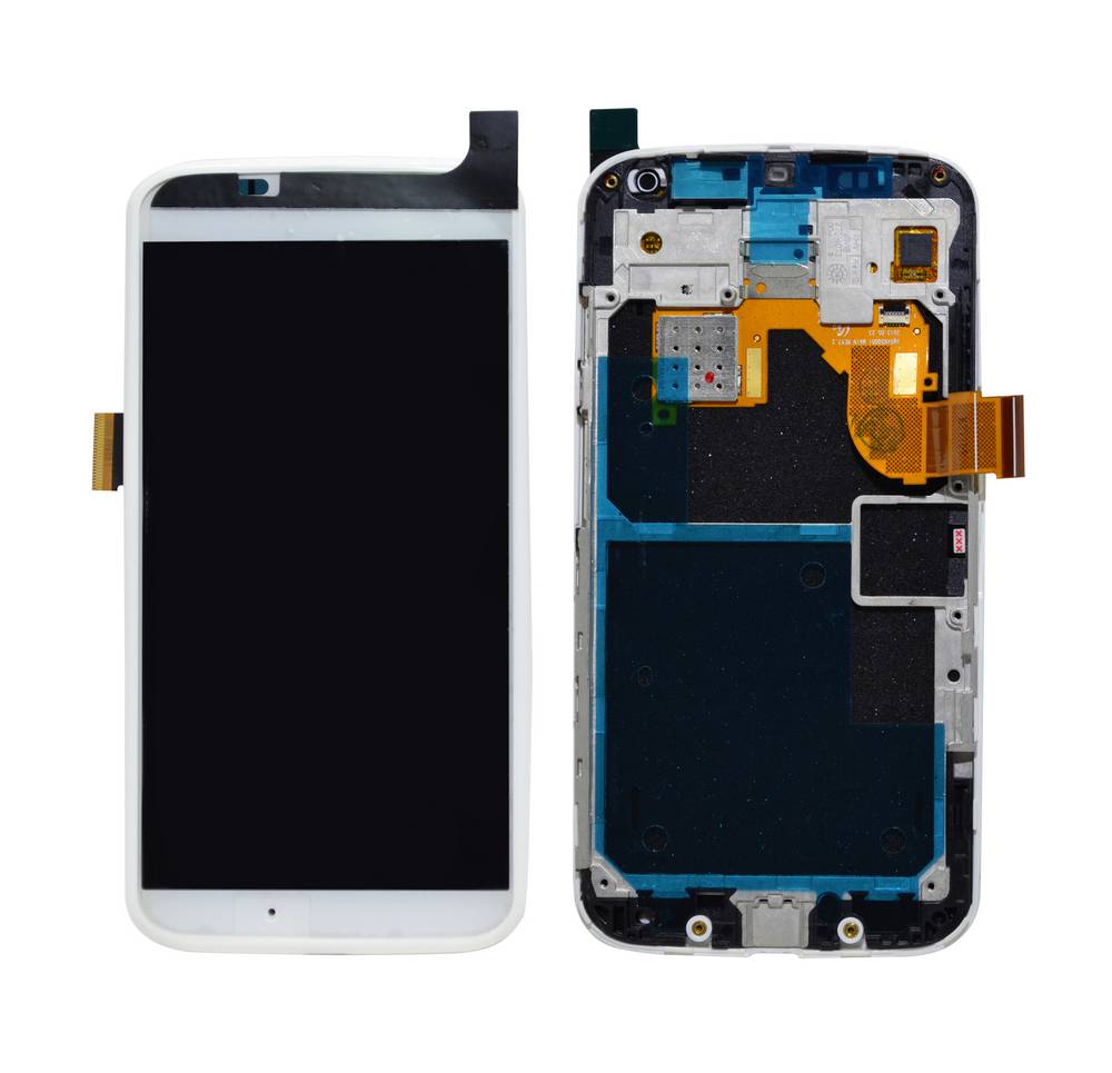 Οθόνη & Μηχανισμός Αφής Motorola Moto X (XT1052) Λευκή με Πλαίσιο, χωρίς Κόλλα OEM