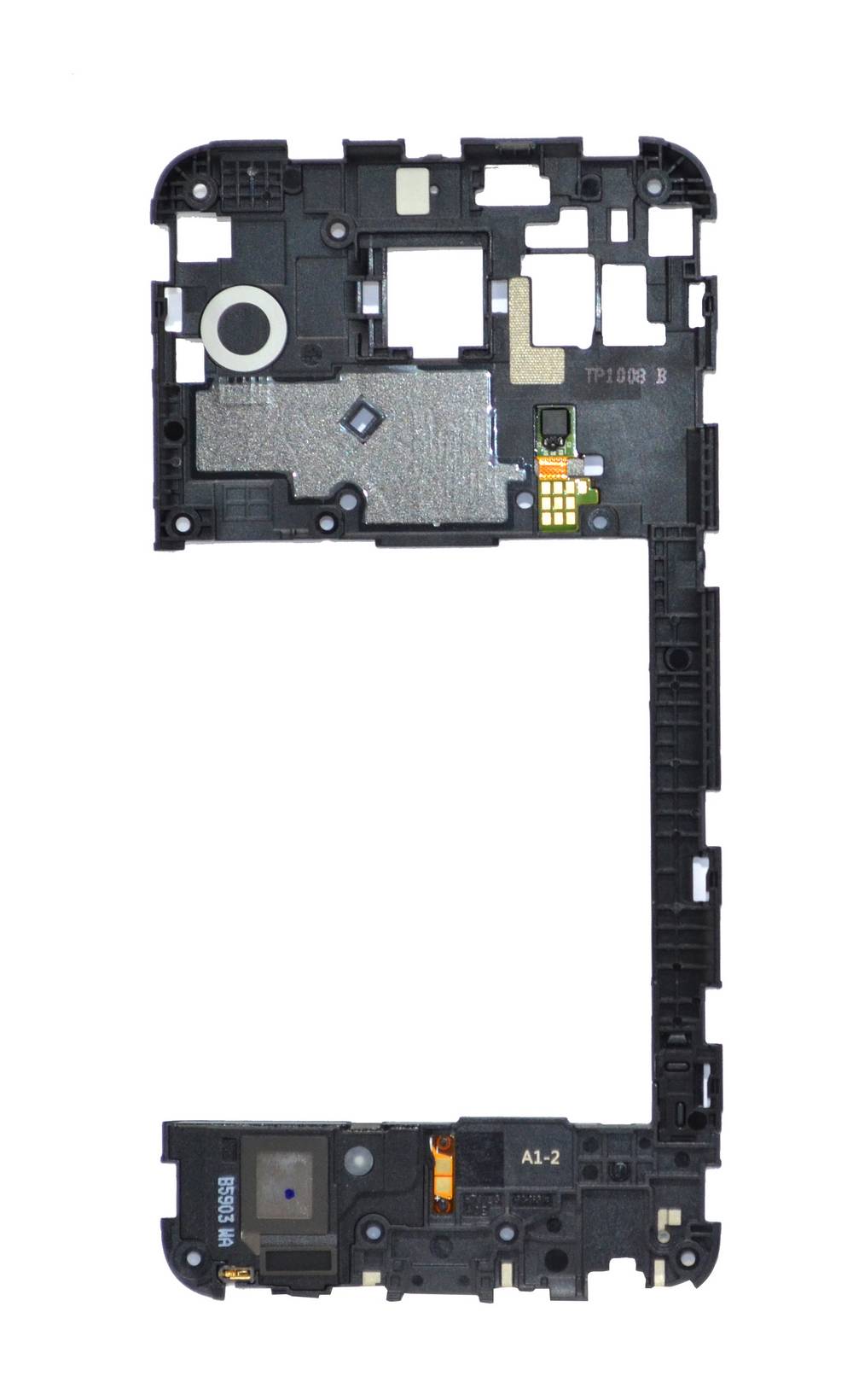 Μεσαίο Πλαίσιο LG Nexus 5X H791 με Buzzer, Κεραία και Αισθη Δακτυ Αποτυπ Μαύρο Original ACQ88433712