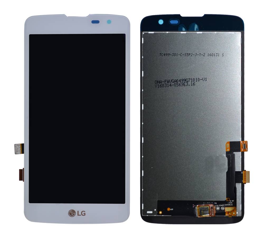 Γνήσια Οθόνη & Μηχανισμός Αφής LG K7 X210 Λευκό EAT63399901