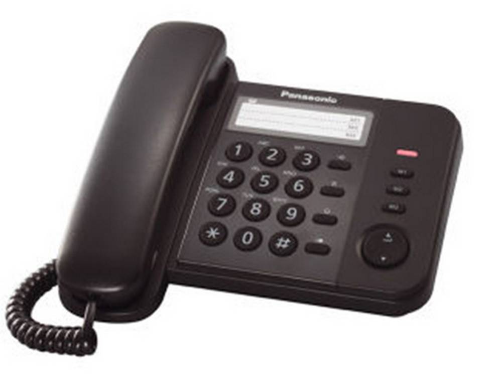 Σταθερό Ψηφιακό Τηλέφωνο Panasonic KX-TS520EX2B Μαύρο