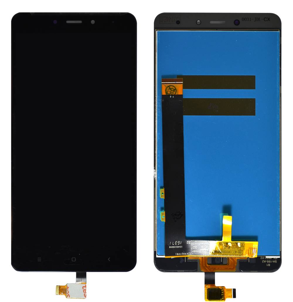 Οθόνη & Μηχανισμός Αφής Xiaomi Redmi Note 4 (Mediatek) Μαύρο (Διάσταση:148mm) OEM