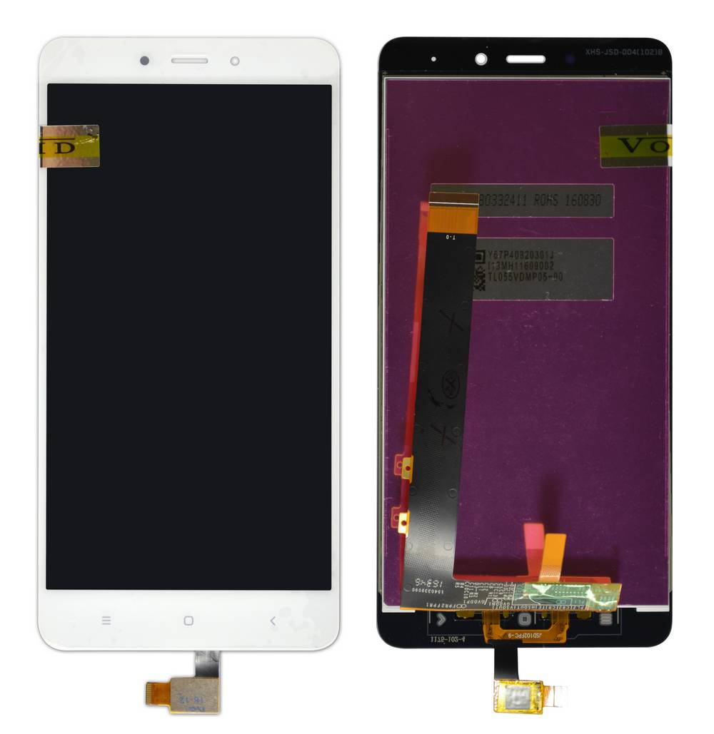 Οθόνη & Μηχανισμός Αφής Xiaomi Redmi Note 4 (Mediatek) Λευκό (Διάσταση:148mm) OEM