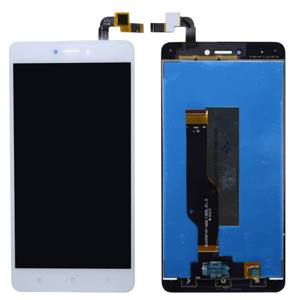 Οθόνη & Μηχανισμός Αφής Xiaomi Redmi Note 4 (Snapdragon) / Note 4X Λευκό (Διάσταση:148mm) OEM Type A+