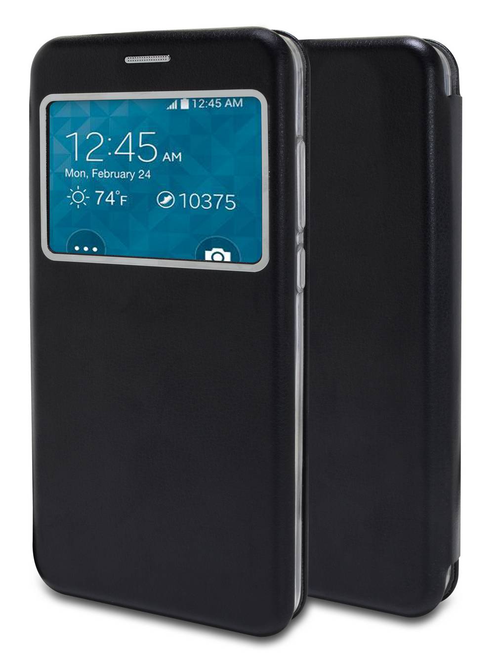 Θήκη Book Ancus S-View Magnetic Curve για Huawei Y6 Pro TPU Μαύρη