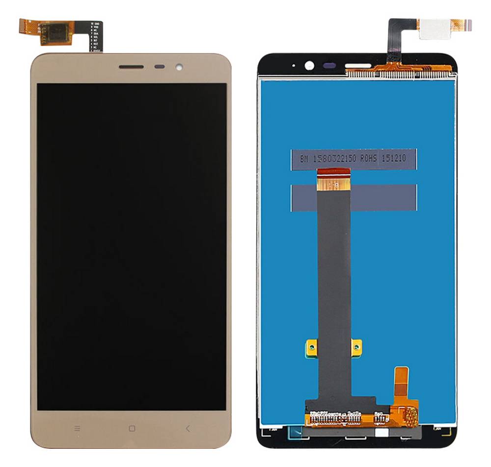 Οθόνη & Μηχανισμός Αφής Xiaomi Redmi Note 3 Χρυσαφί (Διάσταση:147mm)