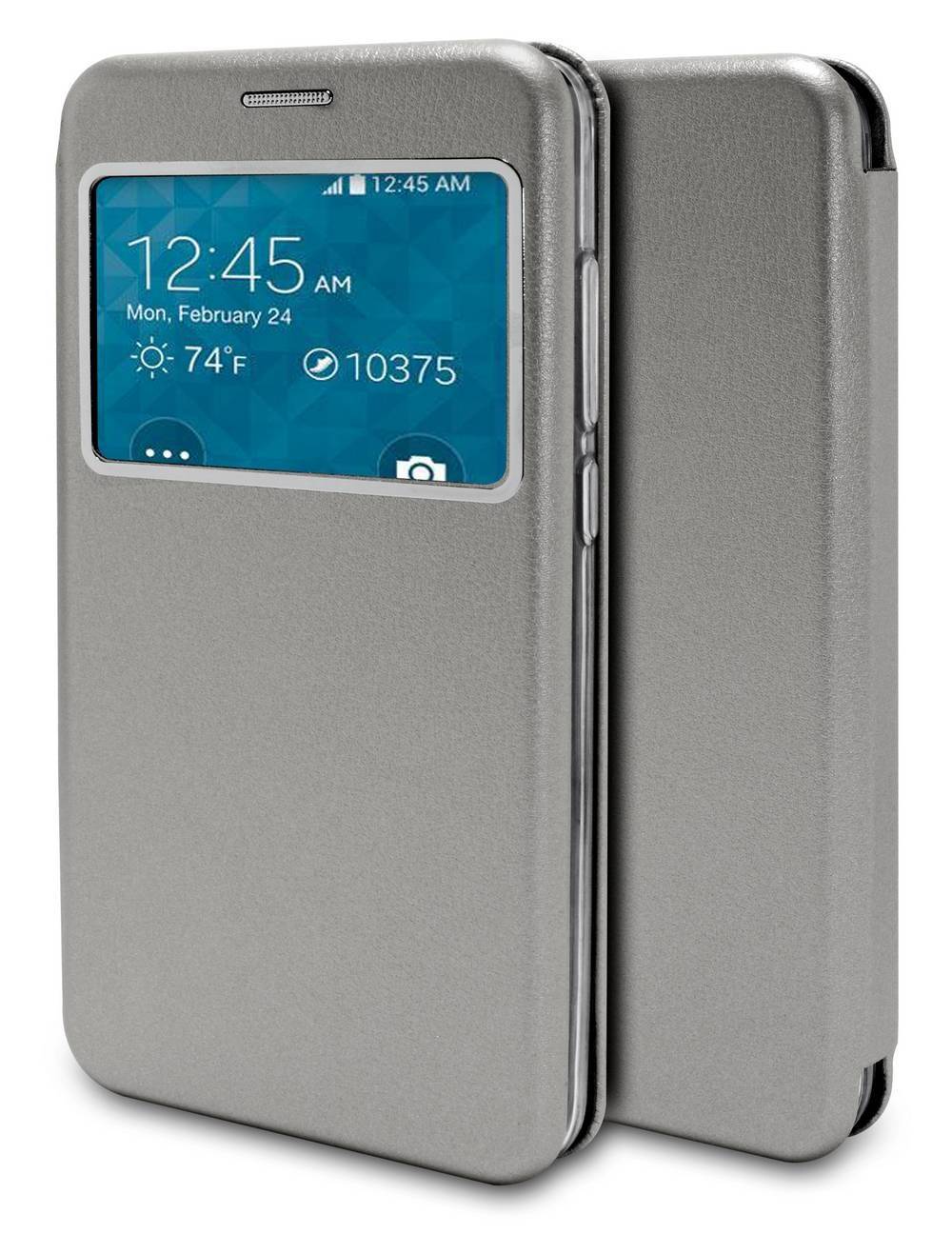 Θήκη Book Ancus S-View Magnetic Curve για Samsung SM-G955F Galaxy S8+ TPU Γκρί