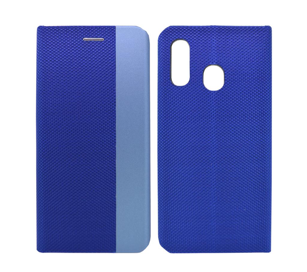 Θήκη Book Ancus Magnetic Canvas για Samsung SM-A405F Galaxy A40 TPU Μπλε