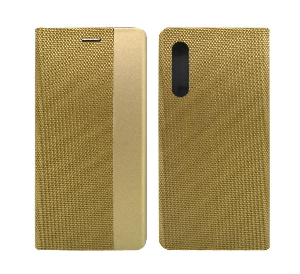 Θήκη Book Ancus Magnetic Canvas για Xiaomi Mi 9 TPU Χρυσαφί