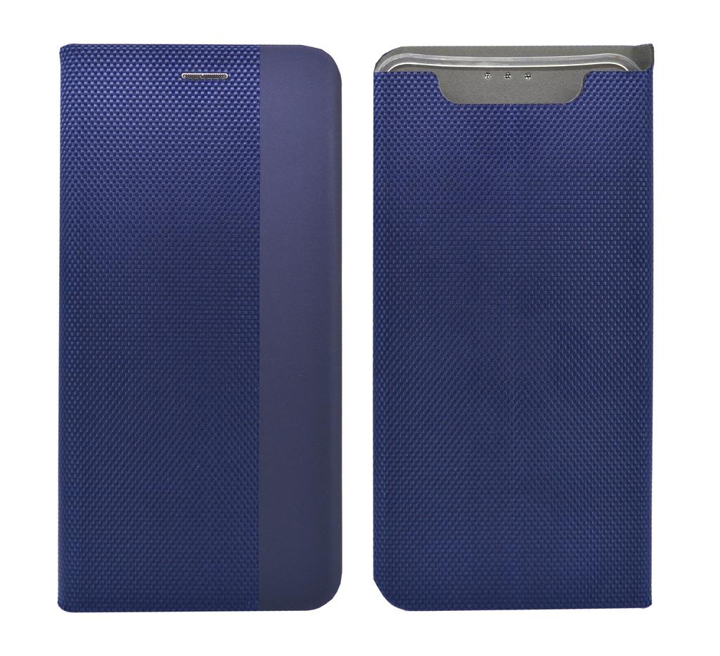 Θήκη Book Ancus Magnetic Canvas για Samsung SM-A805F Galaxy A80 TPU Μαύρη-Μπλε
