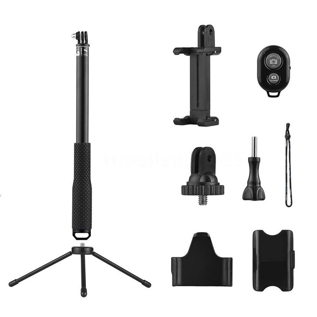 Selfie Stick Monopod Bluetooth LEDISTAR LDX-808 Suit για GoPro, Φωτογραφικές Μηχανές και Κινητά Τηλέφωνα. Πτυσσόμενο Μαύρο (Μήκος Κονταριού 36cm, Μήκος Ανοίγματος 110cm)