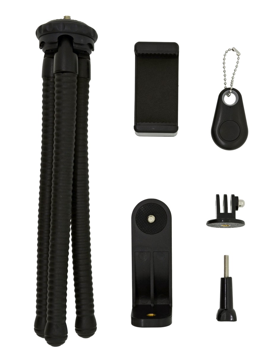 Selfie Stick Tripod Bluetooth LEDISTAR LDX-666 Suit για Φωτογραφικές Μηχανές και Κινητά Τηλέφωνα. Μαύρο Μήκος: 25cm