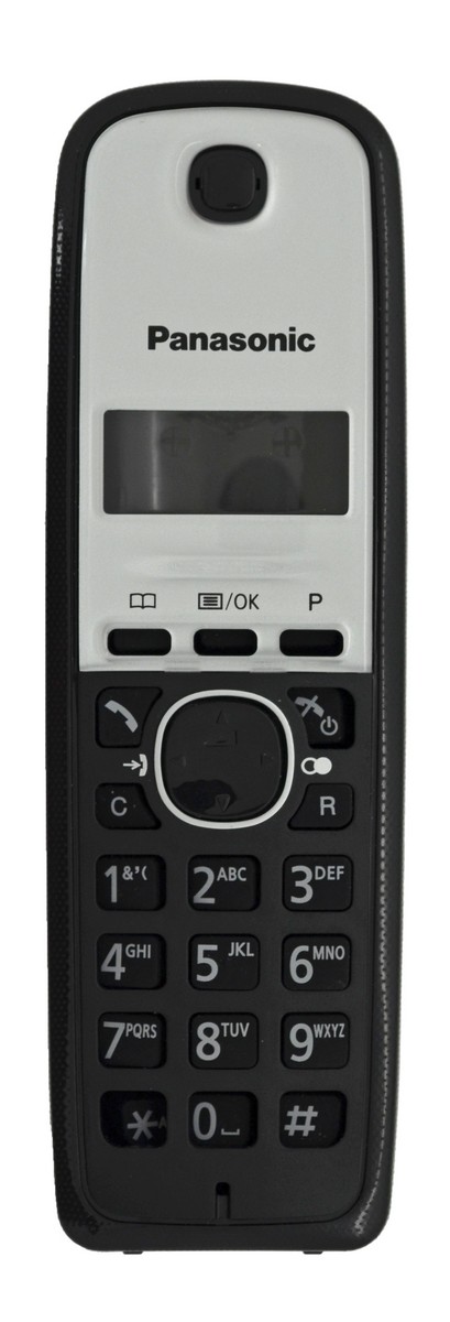 Housing Ακουστικού για Panasonic KX-TG1611 Μαύρο-Γκρι Bulk
