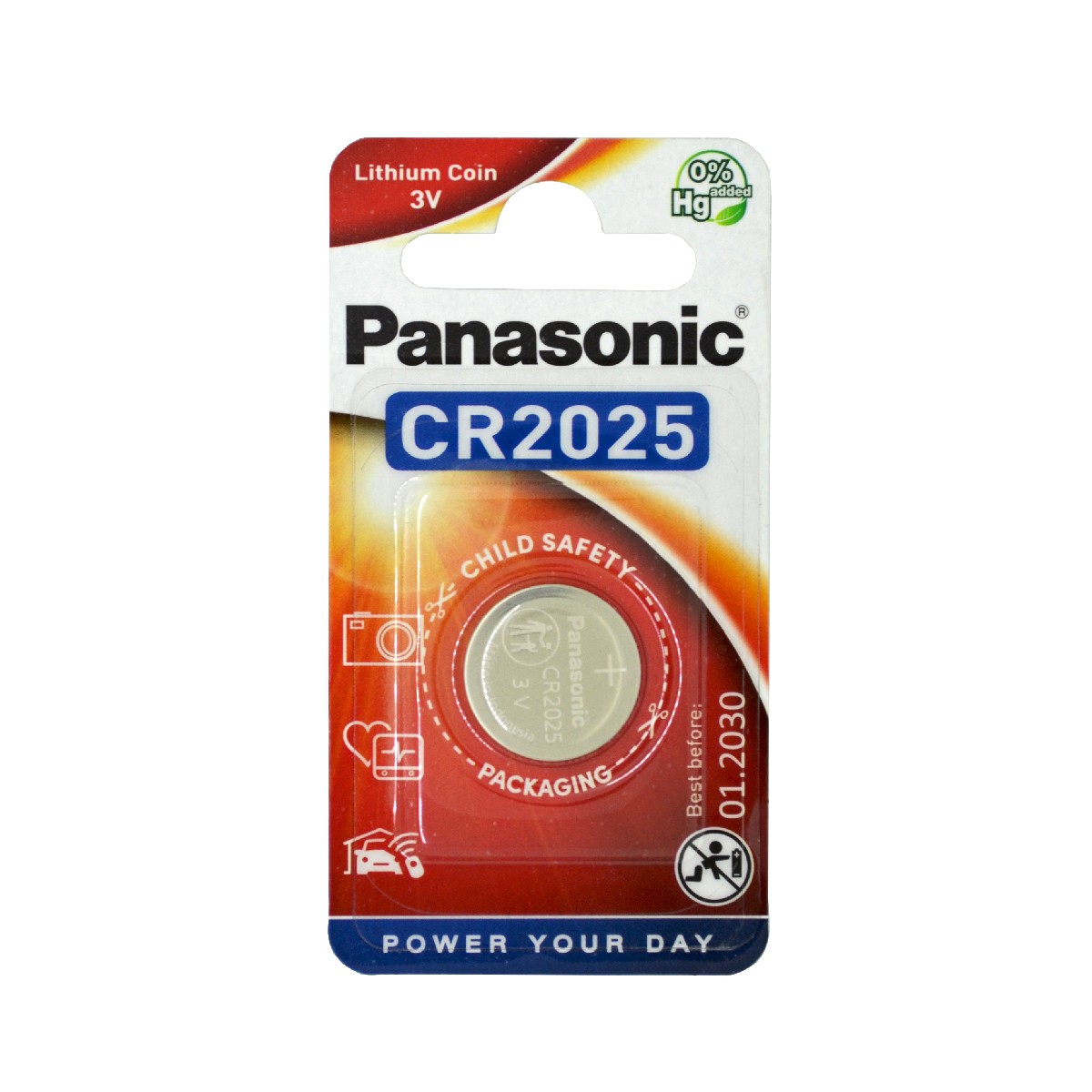 Buttoncell Panasonic CR2025 3V Τεμ. 1