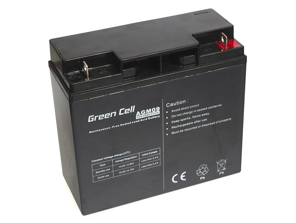 Μπαταρία για UPS Green Cell AGM09 AGM (12V 18Ah) 5,3 kg 181mm x 77mm x 167mm