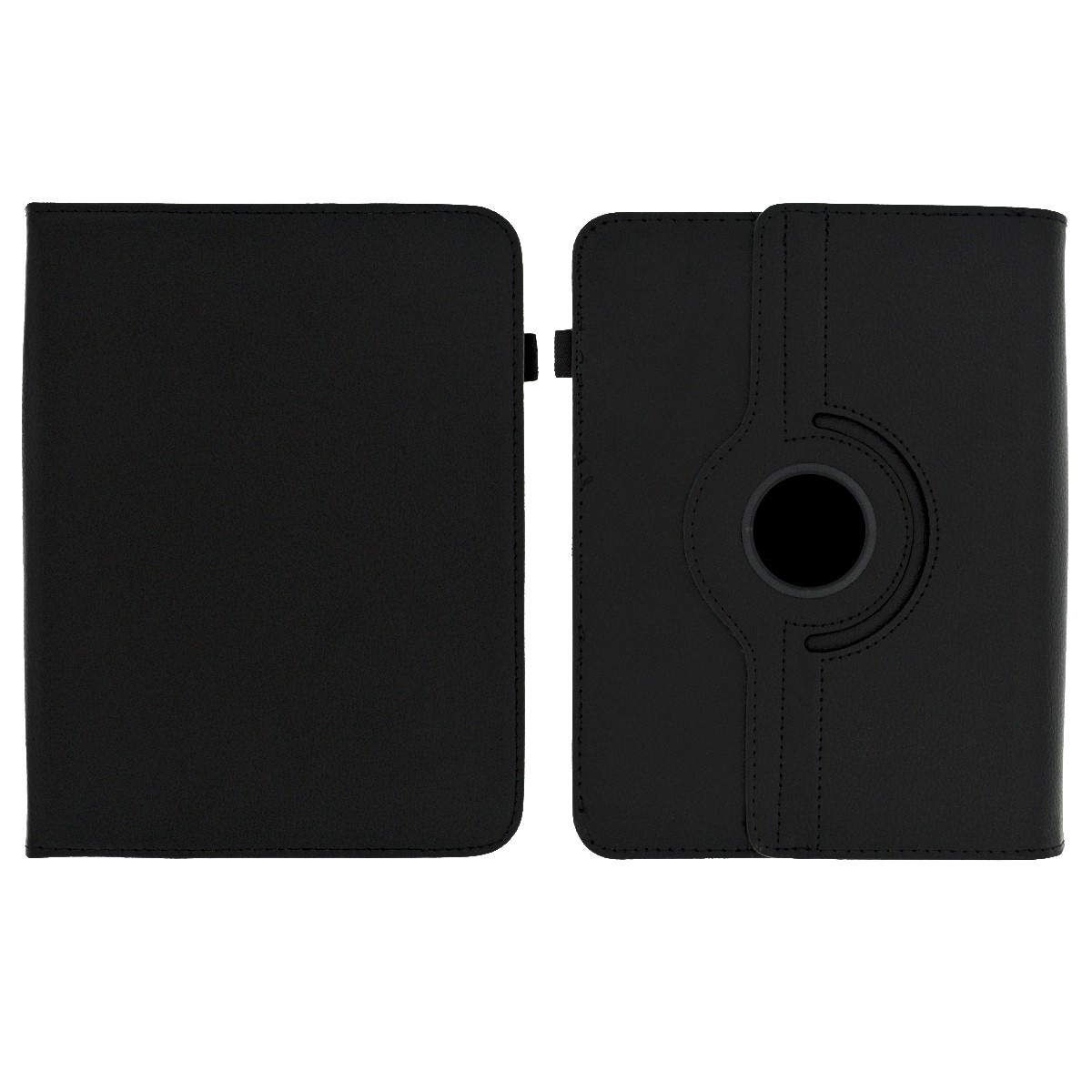 Θήκη Book Standing Rotation Ancus Universal για Tablet 8″ Μαύρη με Ρυθμιζόμενους Γάντζους και Θήκη Pen