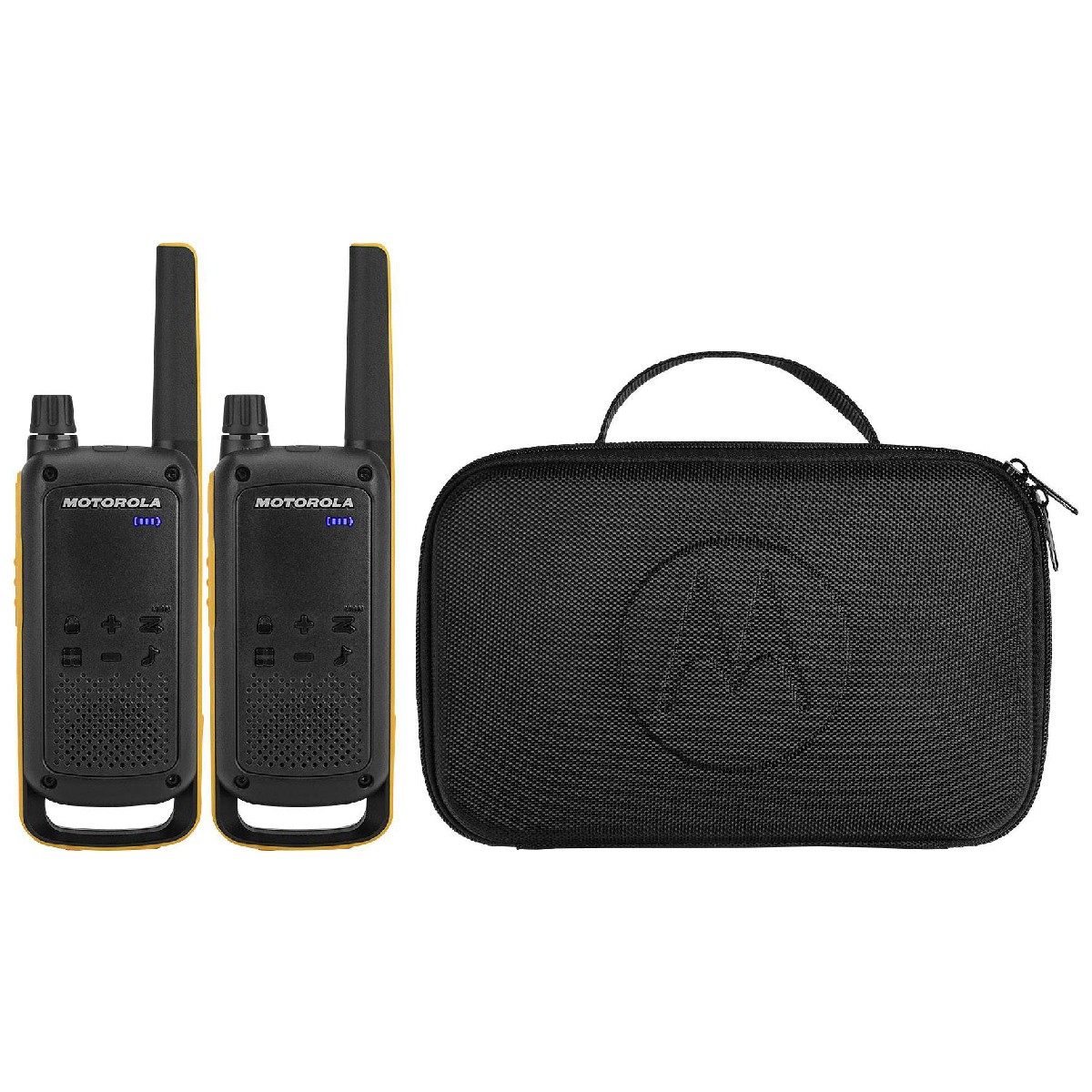 Walkie Talkie Motorola Go Beyond PMR T82 Extreme IPX4 Μαύρο με Φακό Led και Υποδοχή Hands Free.  Εύρος Κάλυψης 10 km