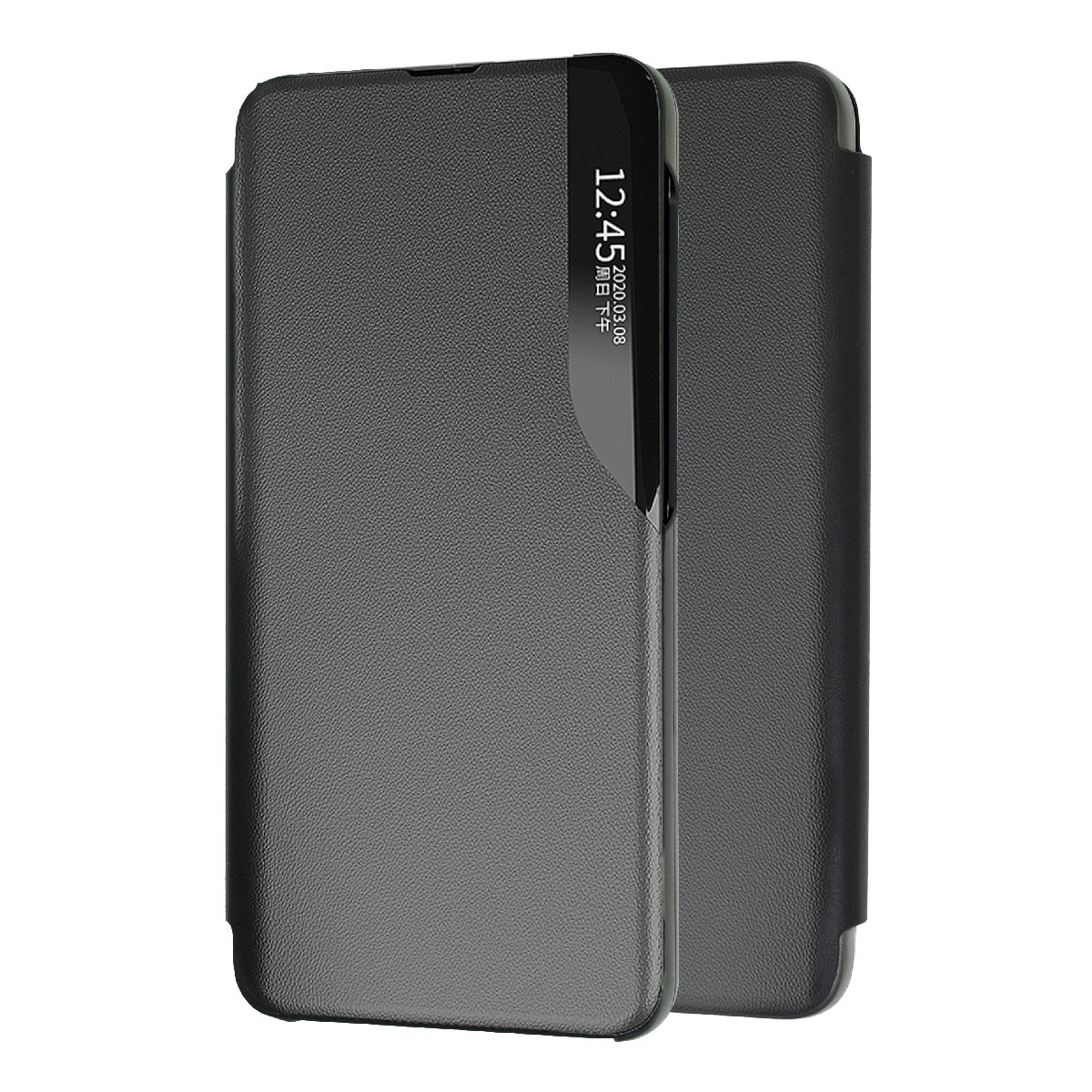 Θήκη Book Ancus Smart Flip για Samsung SM-A725F Galaxy A72 / SM-A726B Galaxy A72 5G TPU Μαύρη