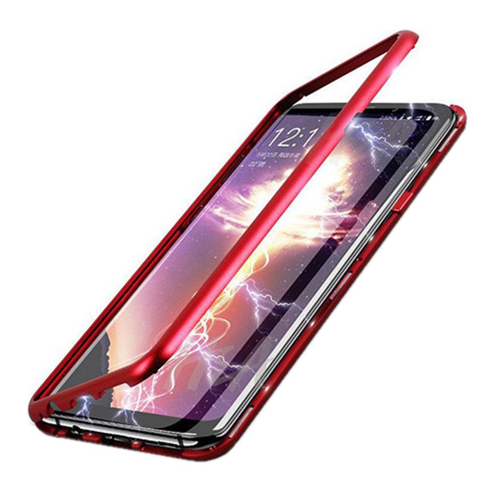 Θήκη Ancus 360 Full Cover Magnetic Metal για Apple iPhone 12 / iPhone 12 Pro Κόκκινο